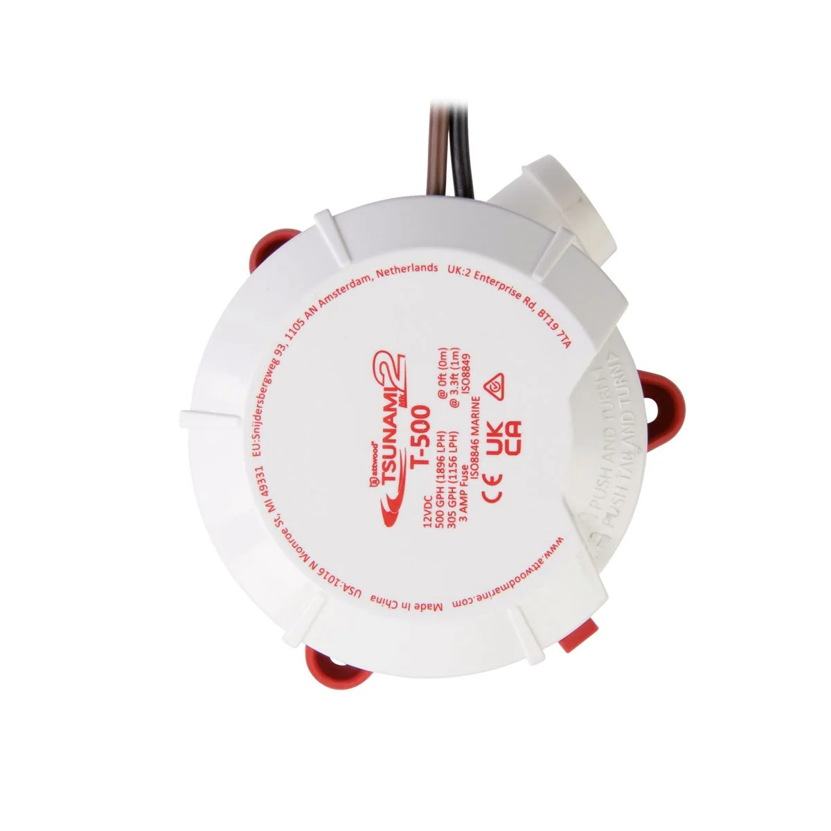 Attwood Tsunami 500 mk2 12V bilgepomp - Image 5