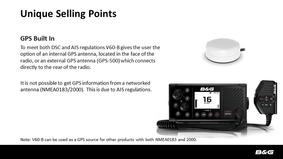 B&G V60-B marifoon met AIS transponder - Image 4