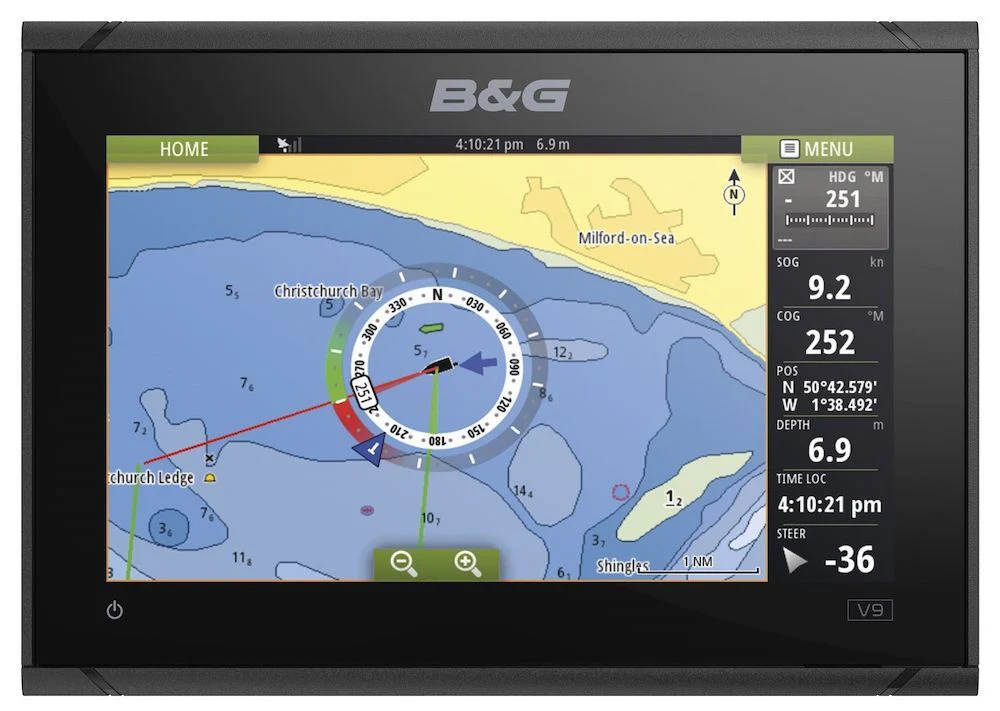 B&G Vulcan 9 met Halo20 radar bundel