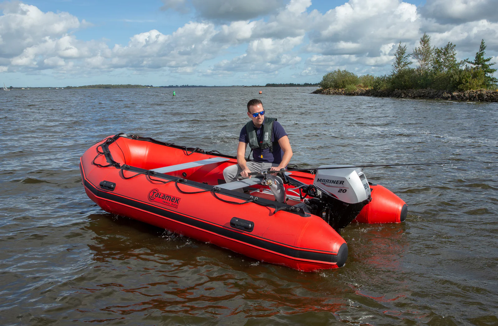 Besto Fisherman 300N handbediend reddingsvest zonder harnas groen - Image 3