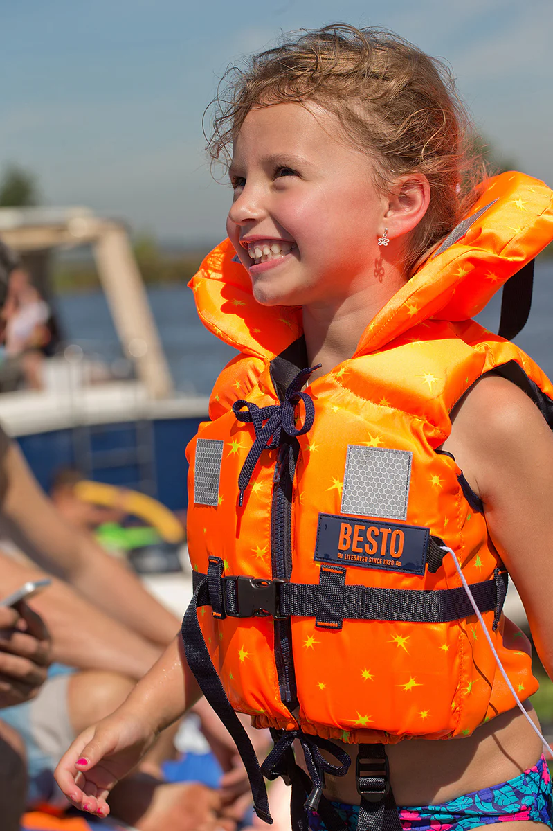Besto Racingbelt special 100N reddingsvest oranje met ster baby (5-15 kg) - Image 3