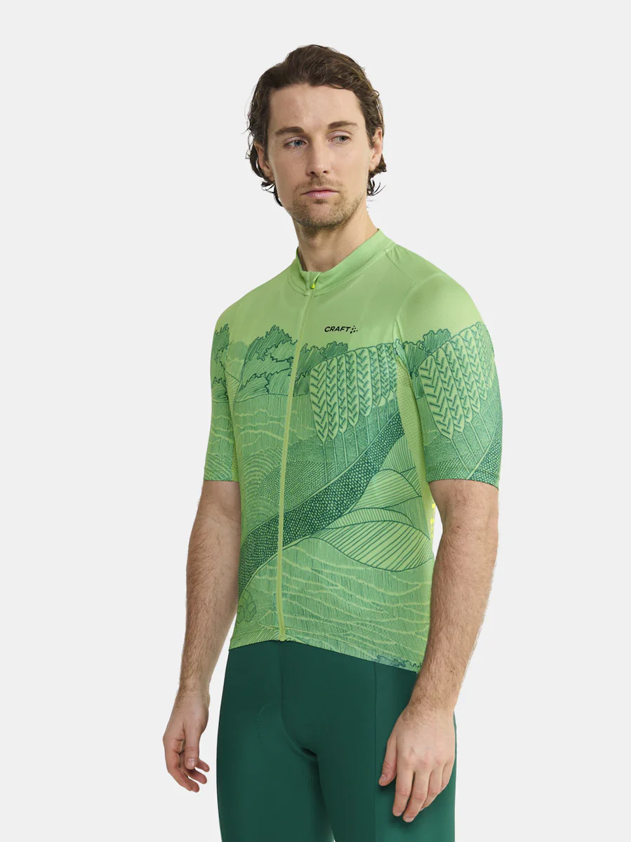 Craft ADV Endurance Graphic fietsshirt korte mouwen groen heren - Image 2