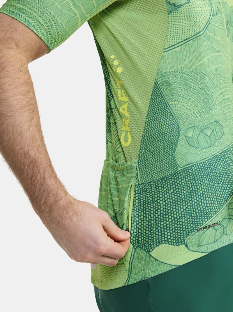 Craft ADV Endurance Graphic fietsshirt korte mouwen groen heren - Image 4