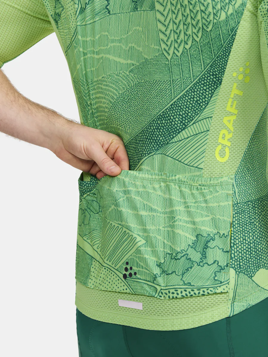 Craft ADV Endurance Graphic fietsshirt korte mouwen groen heren - Image 5