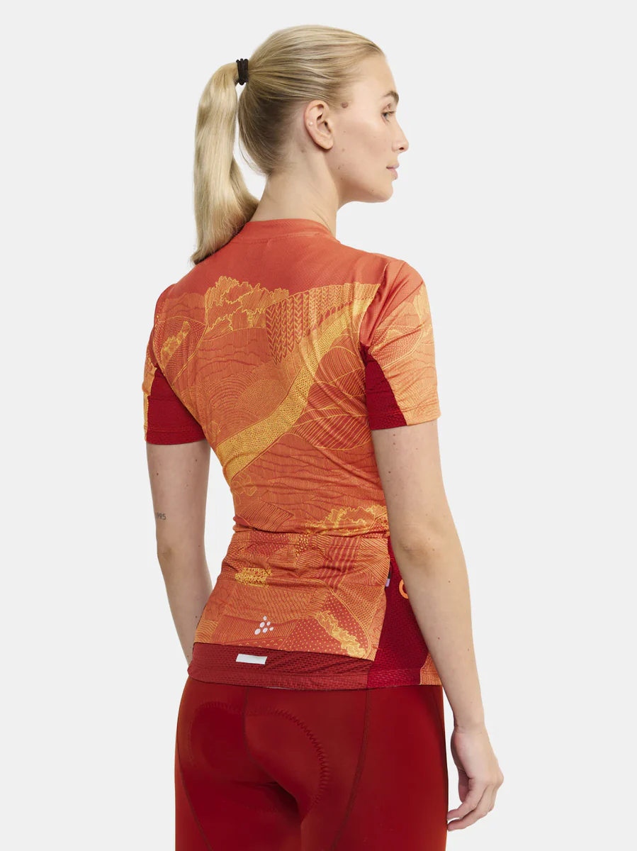 Craft ADV Endurance Graphic fietsshirt korte mouwen oranje/rood dames - Image 2