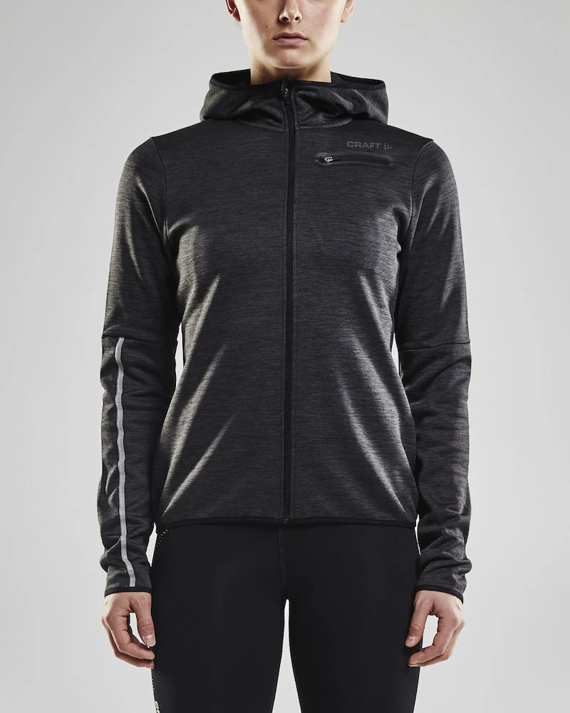 Craft Eaze Jersey Hood Jacket dames skivest grijs - Image 2