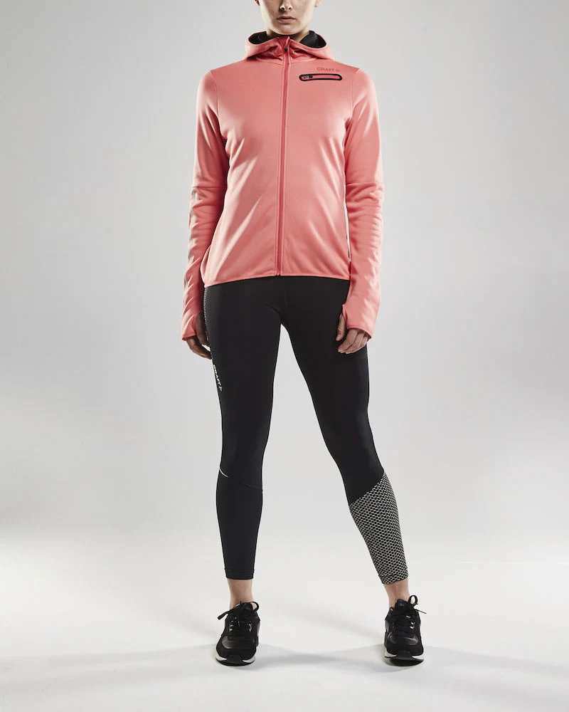 Craft Eaze Jersey Hood Jacket dames skivest roze - Image 4
