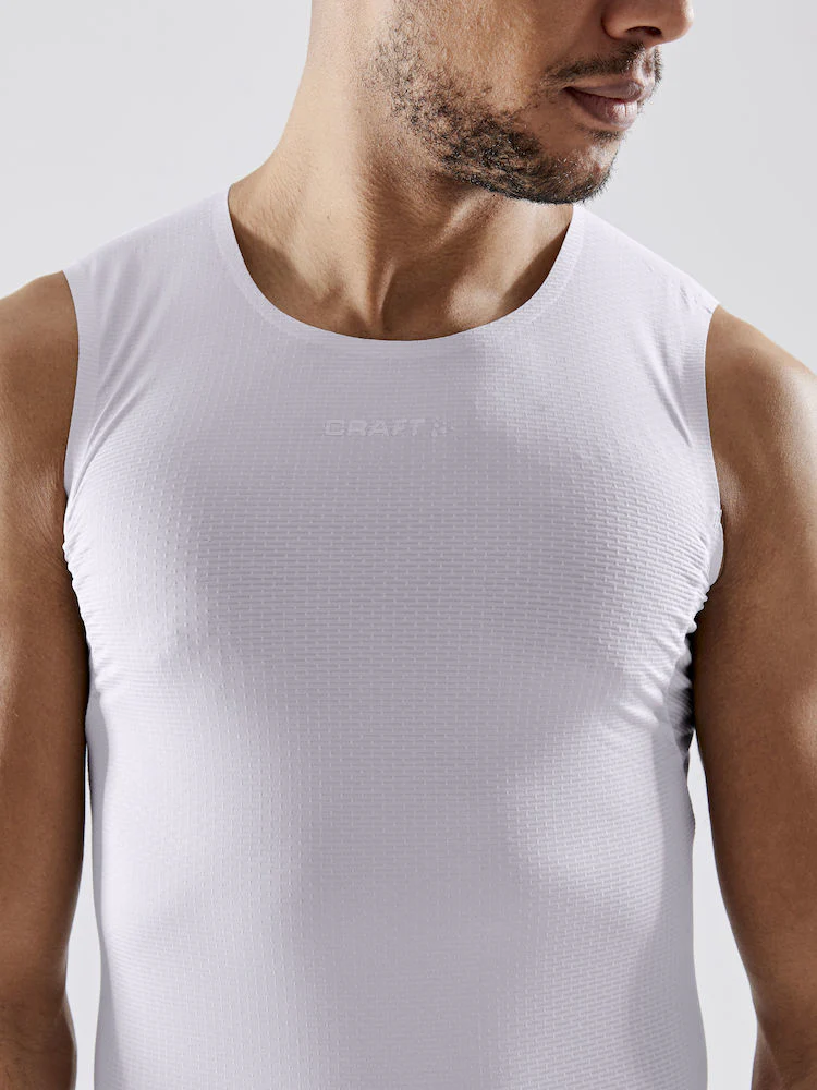 Craft Pro Dry Nanoweight SL ondershirt zonder mouwen wit heren - Image 4