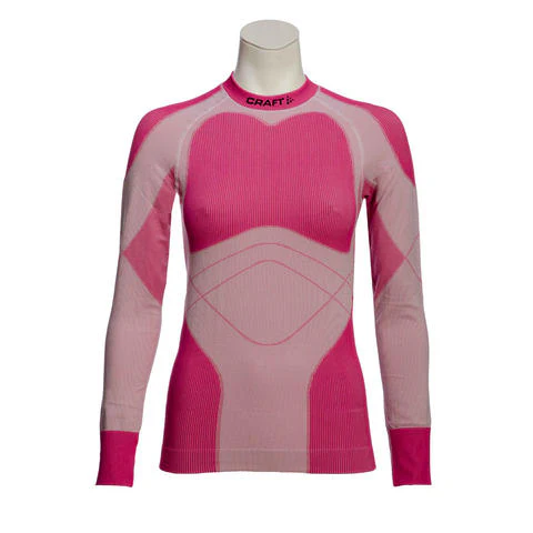 Craft Warm Crewneck dames thermoshirt lange mouwen roze