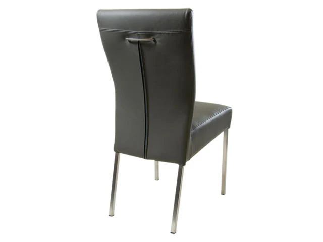 CSW Jet hoge slanke stoel met RVS-frame en greep op rug - Image 2