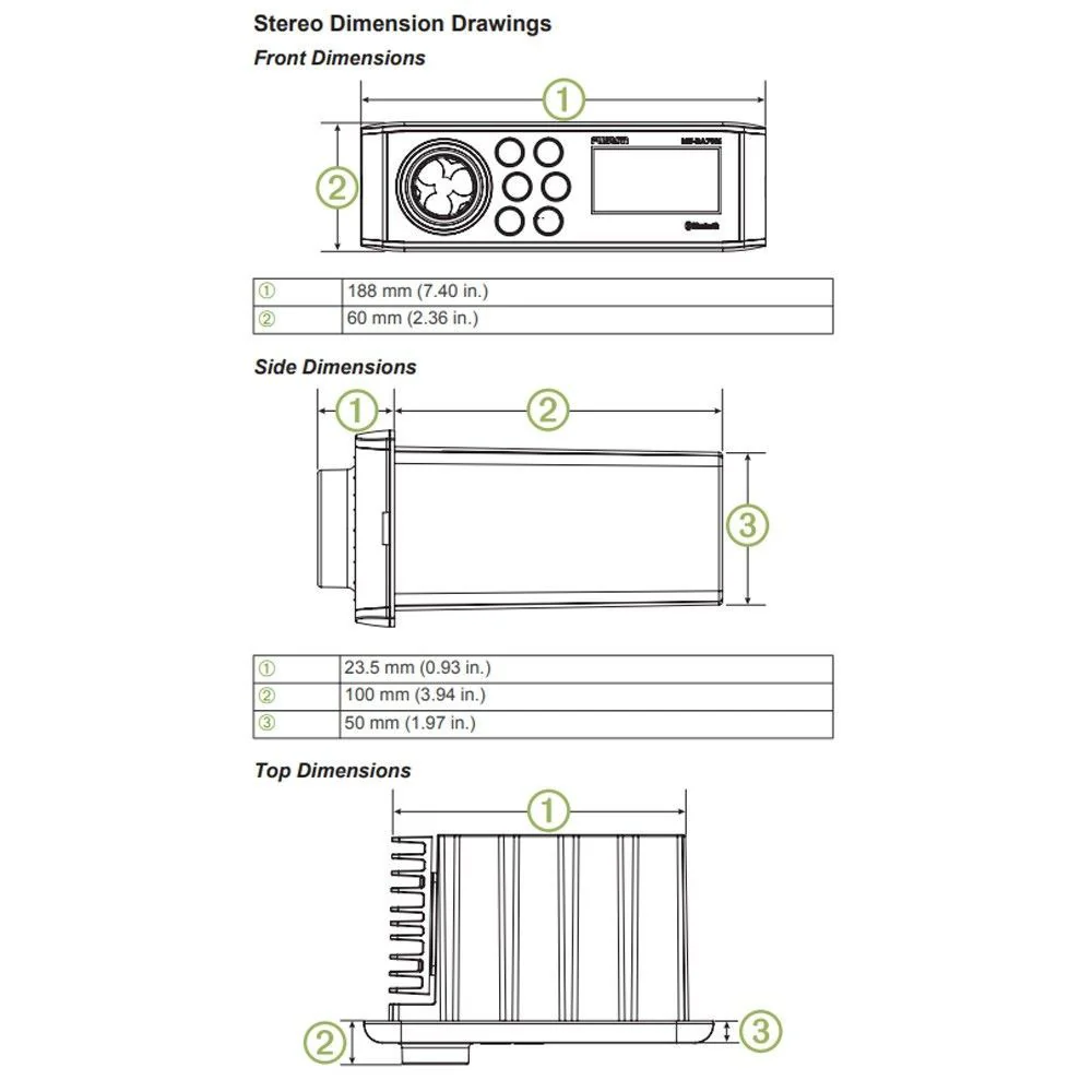 Fusion MS-RA70 FM, USB Bluetooth radio - Image 8