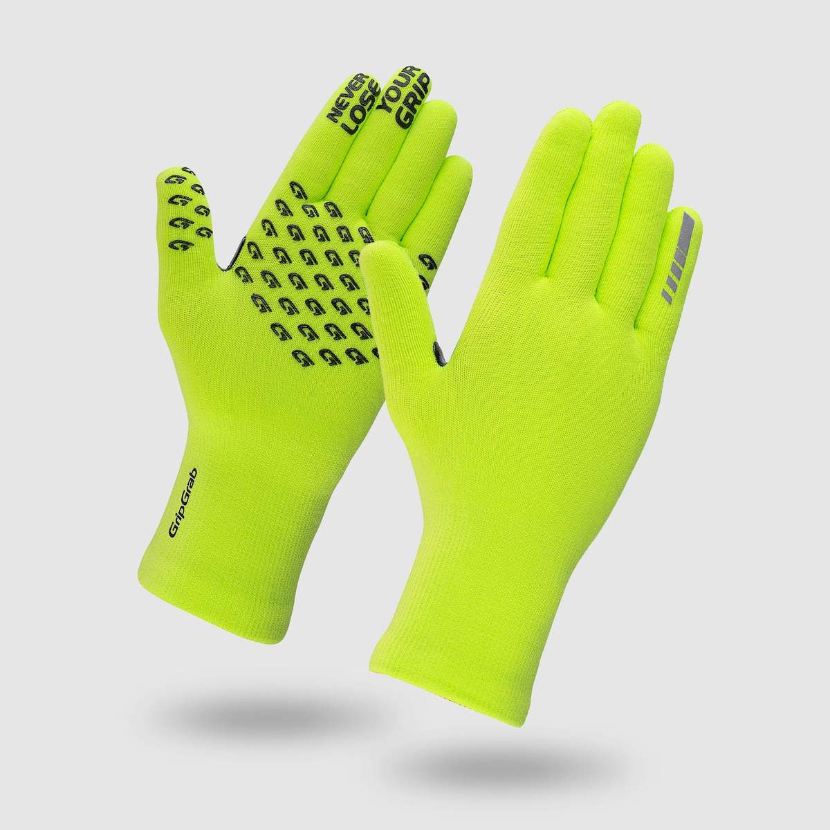 GripGrab Waterproof Knitted Winter fietshandschoenen geel