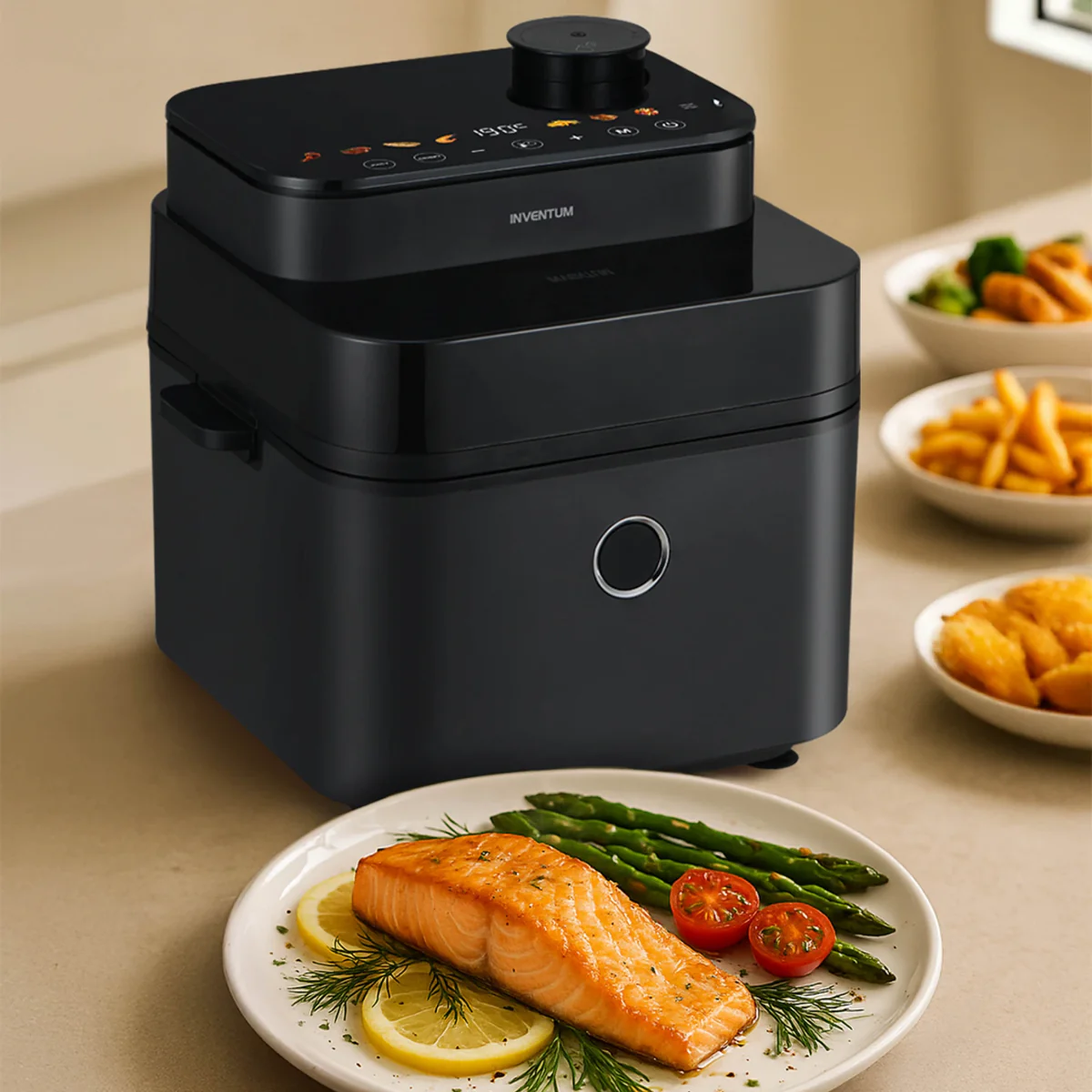 Inventum GF730HLDB hete lucht friteuse met stoom functie - Image 2