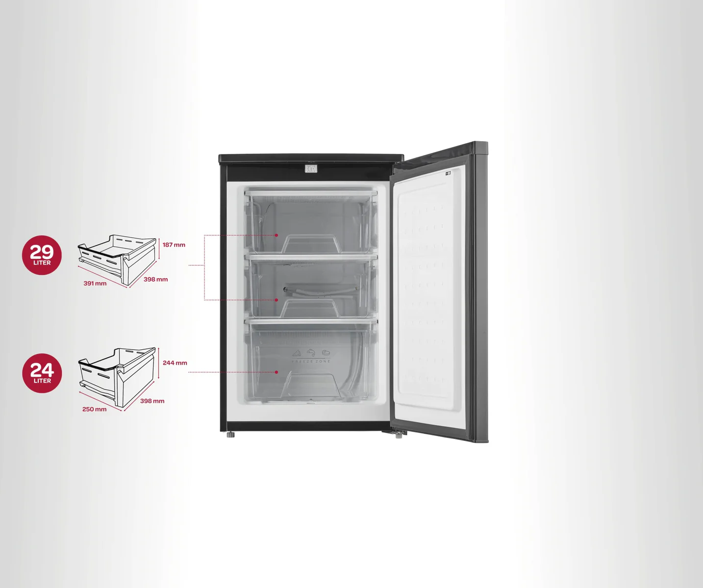Inventum VR550B Vriezer, 55cm breed - Image 9