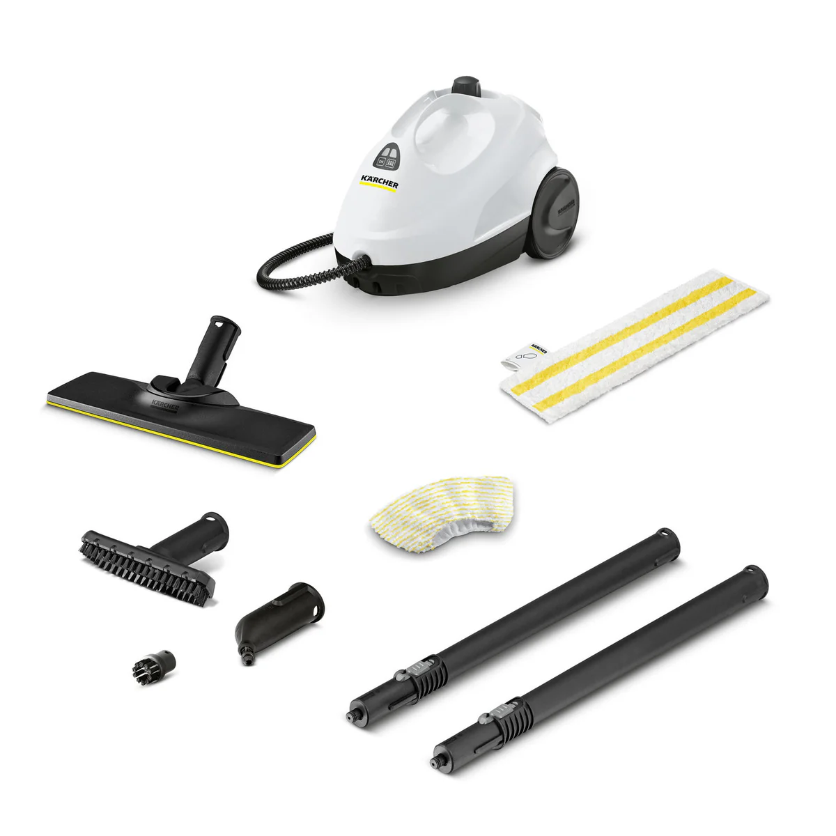 Karcher SC2 Easy Fix met flexibel scharnier op de vloermond