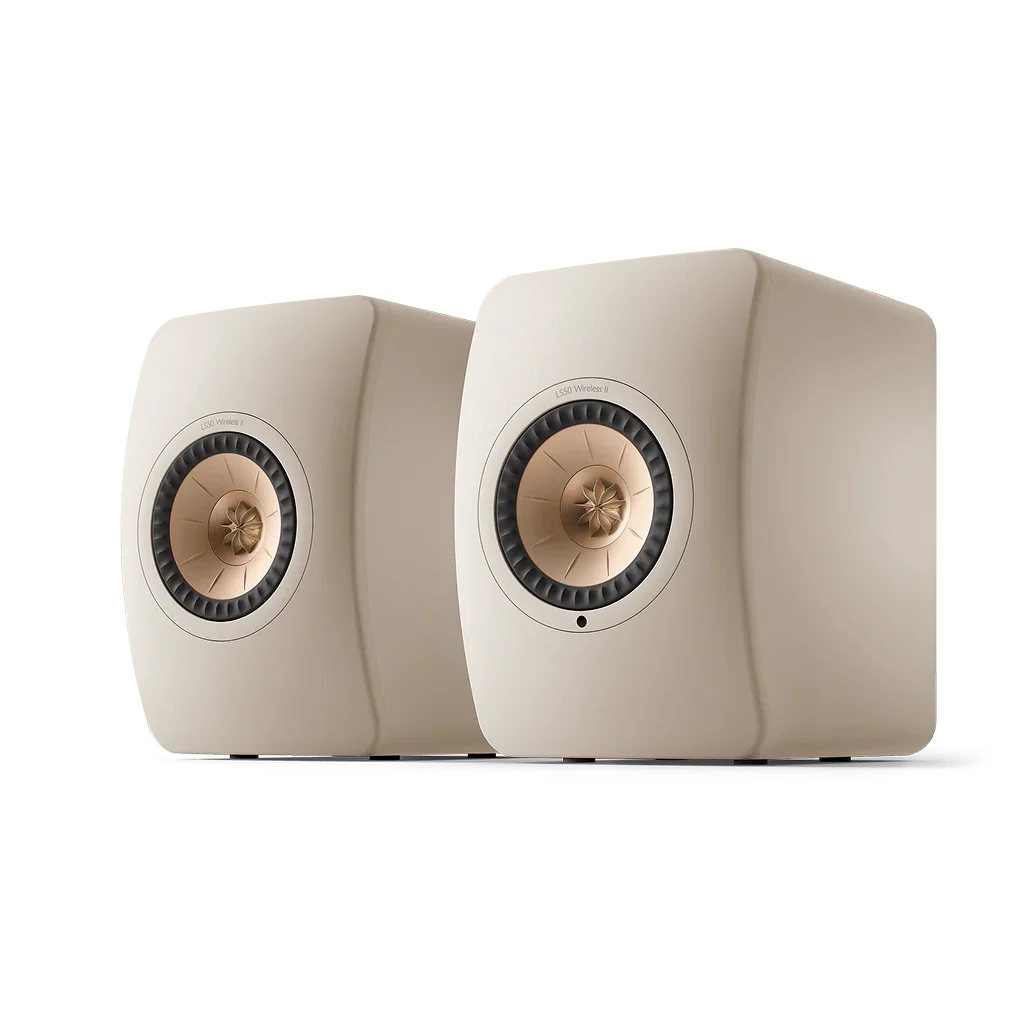 Kef LS50WIRELESS II zand actieve draadloze luidsprekerset