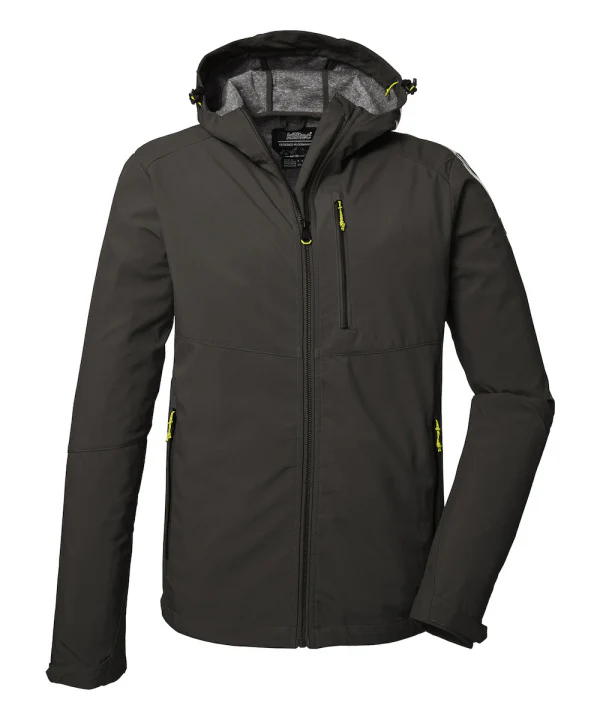 Killtec KOS 259 Softshelljas Heren - Groen/Antraciet