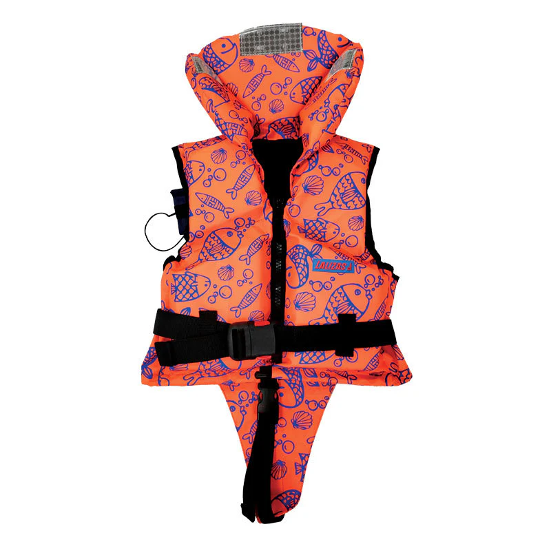 Lalizas Kinder Reddingsvest 100N met Kruisband - Oranje/Blauw