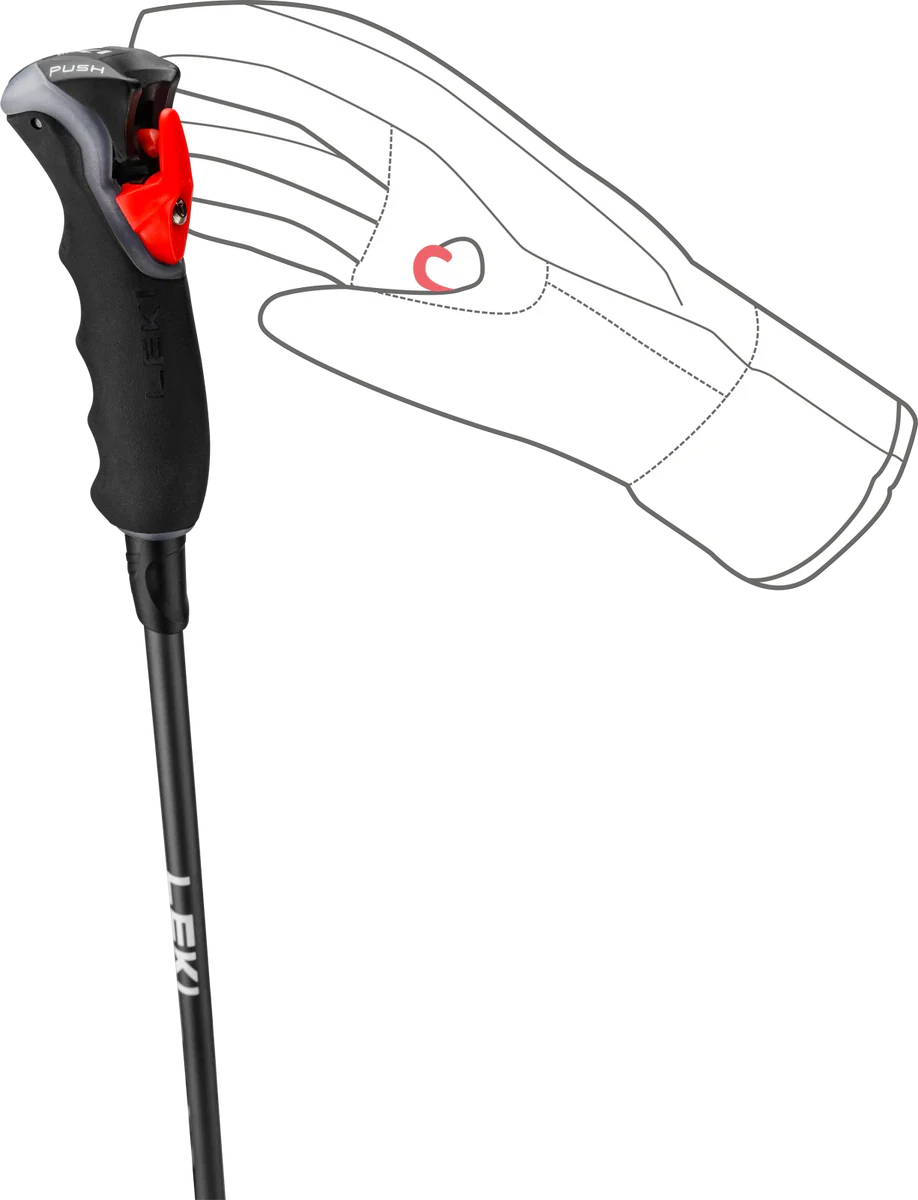 LEKI Carbon 12 3D skistokken zwart/antraciet/geel - Image 6