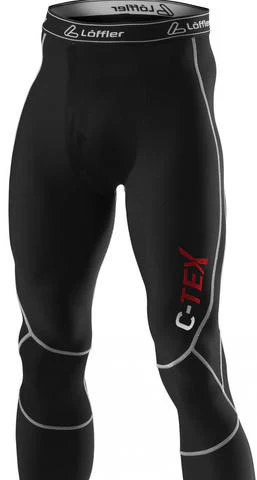 Loffler C-Tex Compressiebroek 3/4 Heren - Zwart