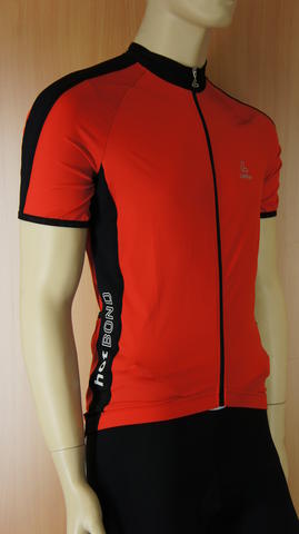 Loffler Hotbond FZ fietsshirt korte mouwen rood heren - Image 2