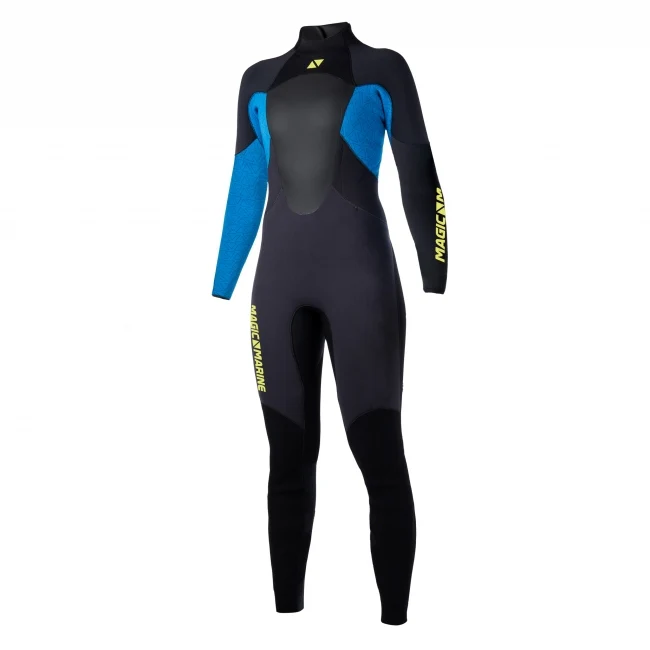 Magic Marine Ultimate fullsuit 5/3 dames wetsuit blauw/zwart