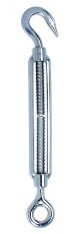 Marinetech 82464C12 Spanschroef M12 Open, Haak-Oog BL: 1200kg