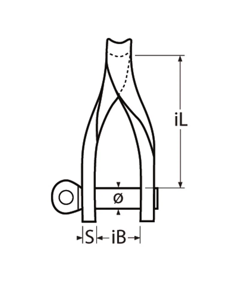 Marinetech 829945 Plaatsluiting Gedraaid 5mm BL: 1400kg - Image 2