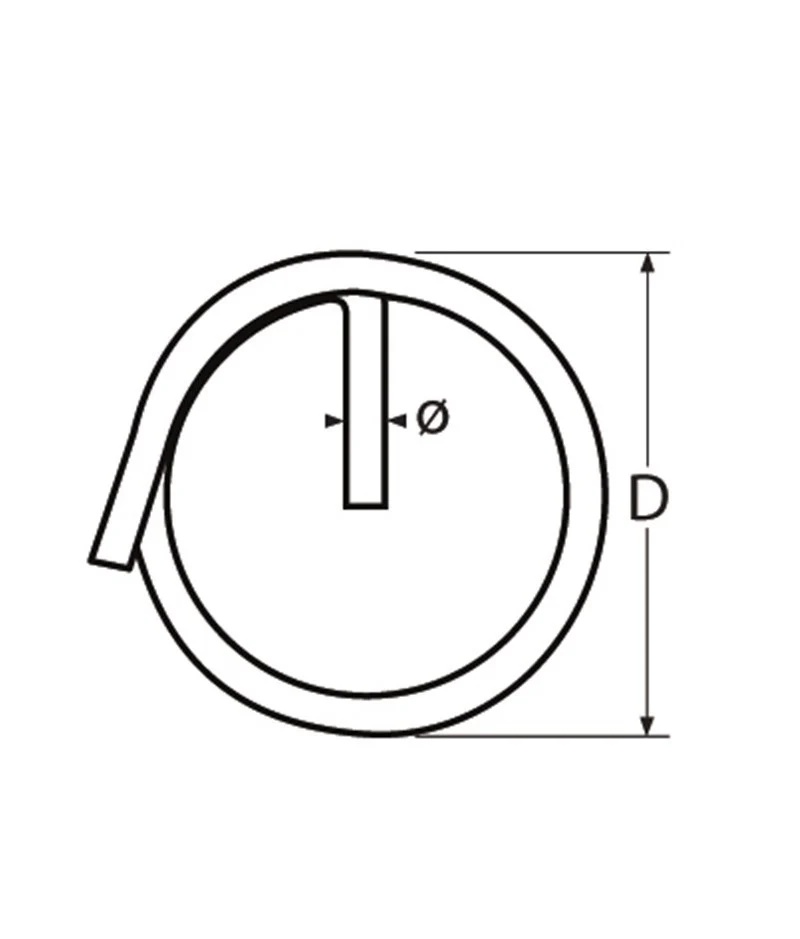 Marinetech Borgring Enkel 1,5x20mm (10 stuks) - Image 2