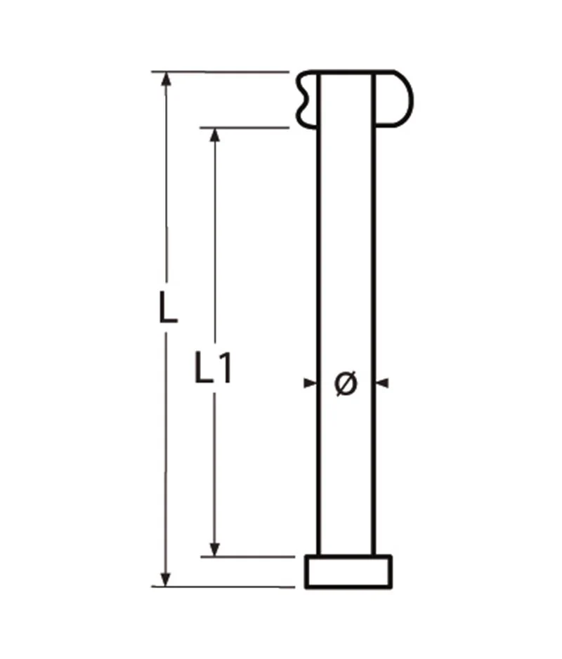 Marinetech Borstbout 6x20 mm met sleutel (2 stuks) - Image 2