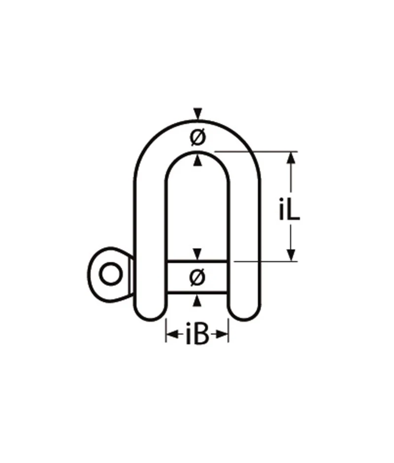 Marinetech D-Sluiting Borgbout 10mm BL:4.900kg - Image 2