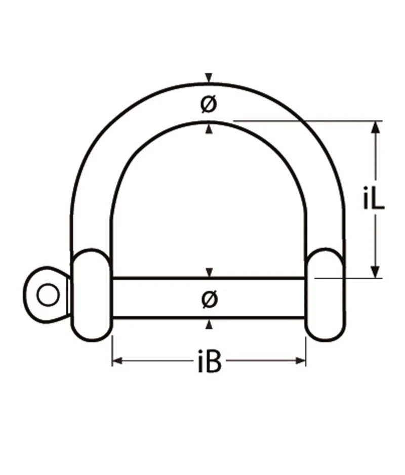Marinetech D-Sluiting Breed 6mm BL:1.350kg - Image 2