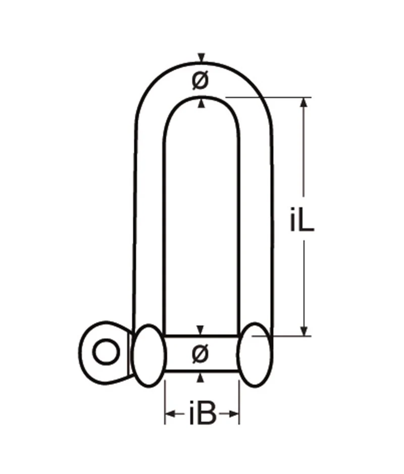 Marinetech D-Sluiting Lang 5mm BL:1.000kg - Image 2