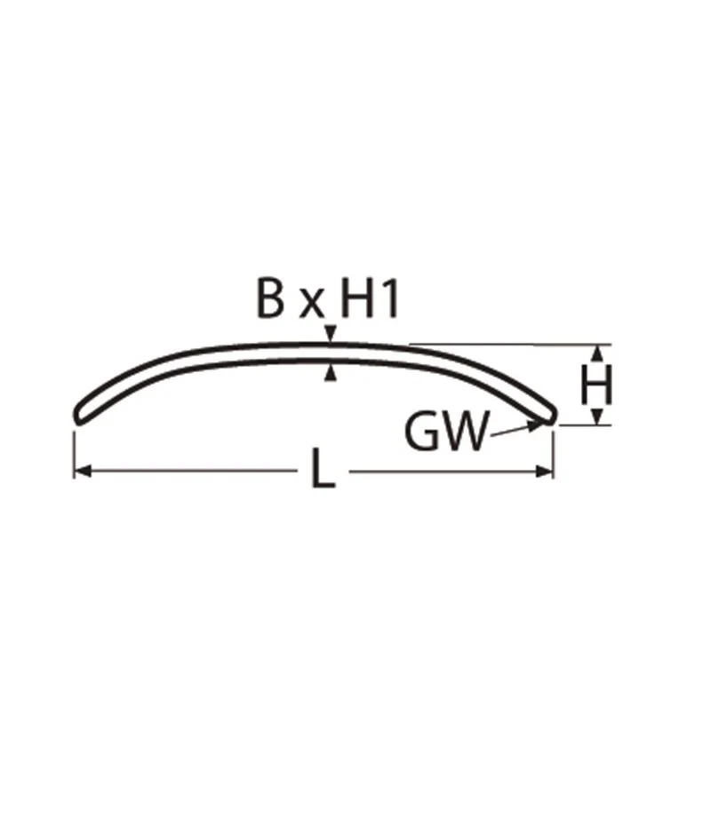 Marinetech Handgreep L=610 mm met inwendige draad - Image 2
