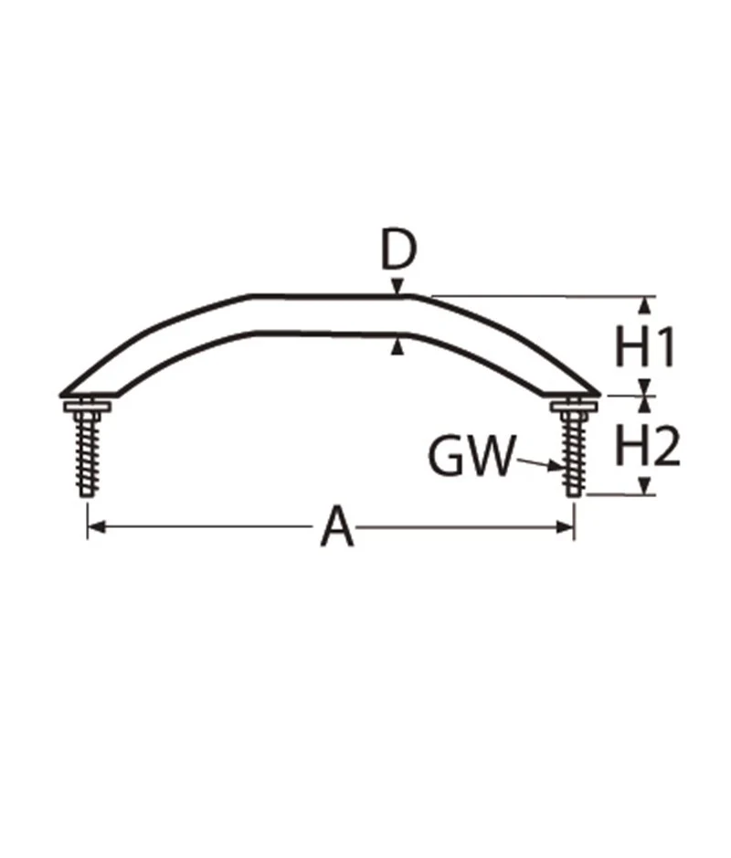 Marinetech Handgreep L=610 mm - Image 2