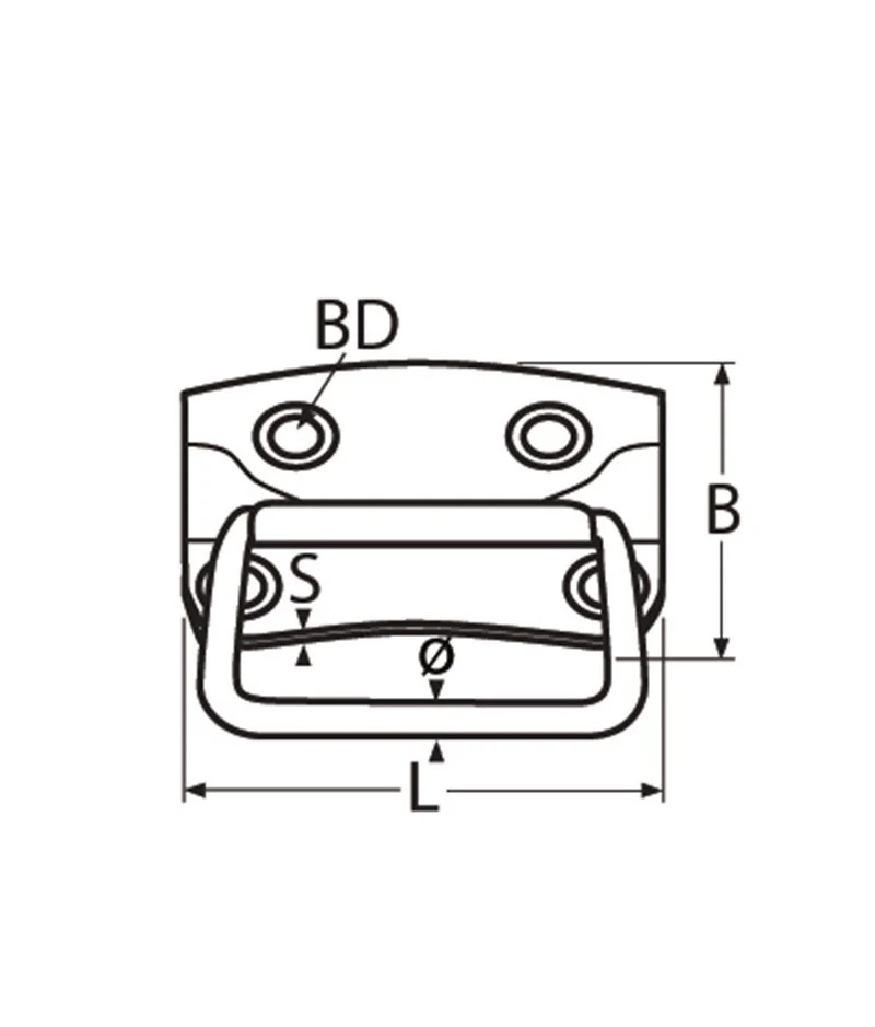 Marinetech Kistgreep 100x80 mm (DIN3136) - Image 2