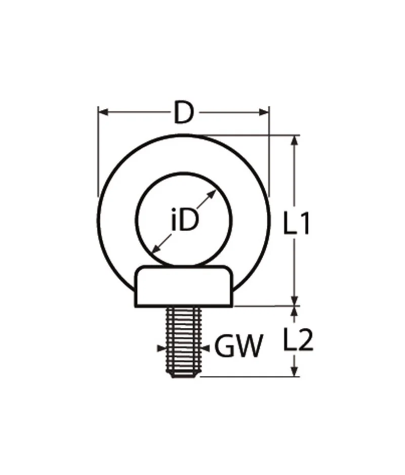 Marinetech Oogschroef M10 (DIN580) - Image 2