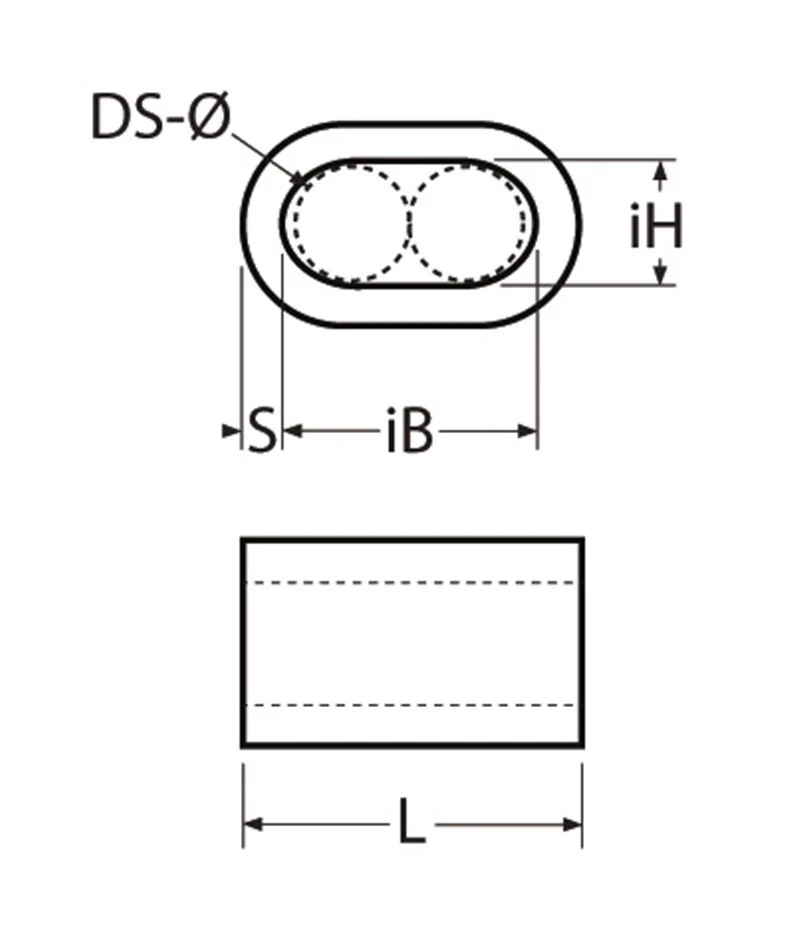Marinetech Persklem Koper 8mm voor staaldraad - Image 3
