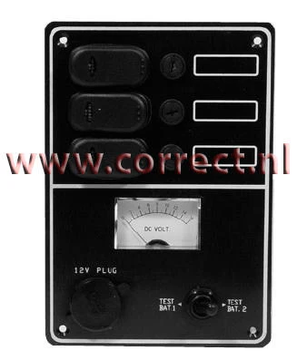 Marinetech Schakelpaneel 3-voudig 190x135 mm