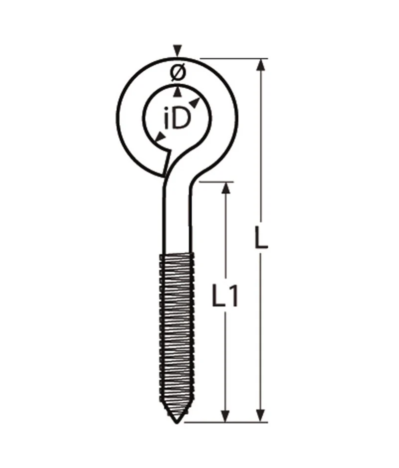 Marinetech Schroefoog 10x125 mm zware uitvoering - Image 2