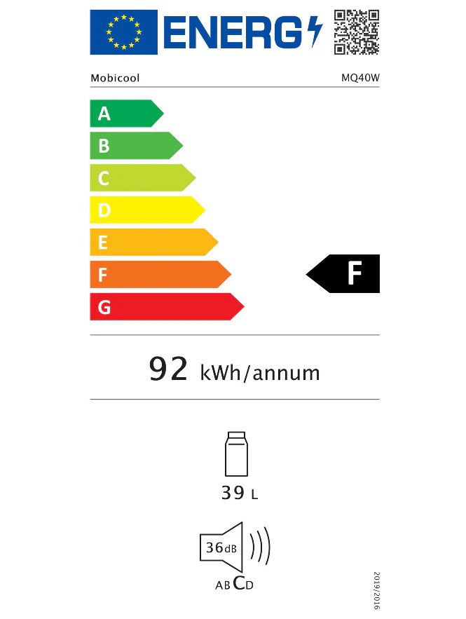 Mobicool MQ40W Thermo-elektrische koelbox 39 liter, verrijdbaar - Image 6