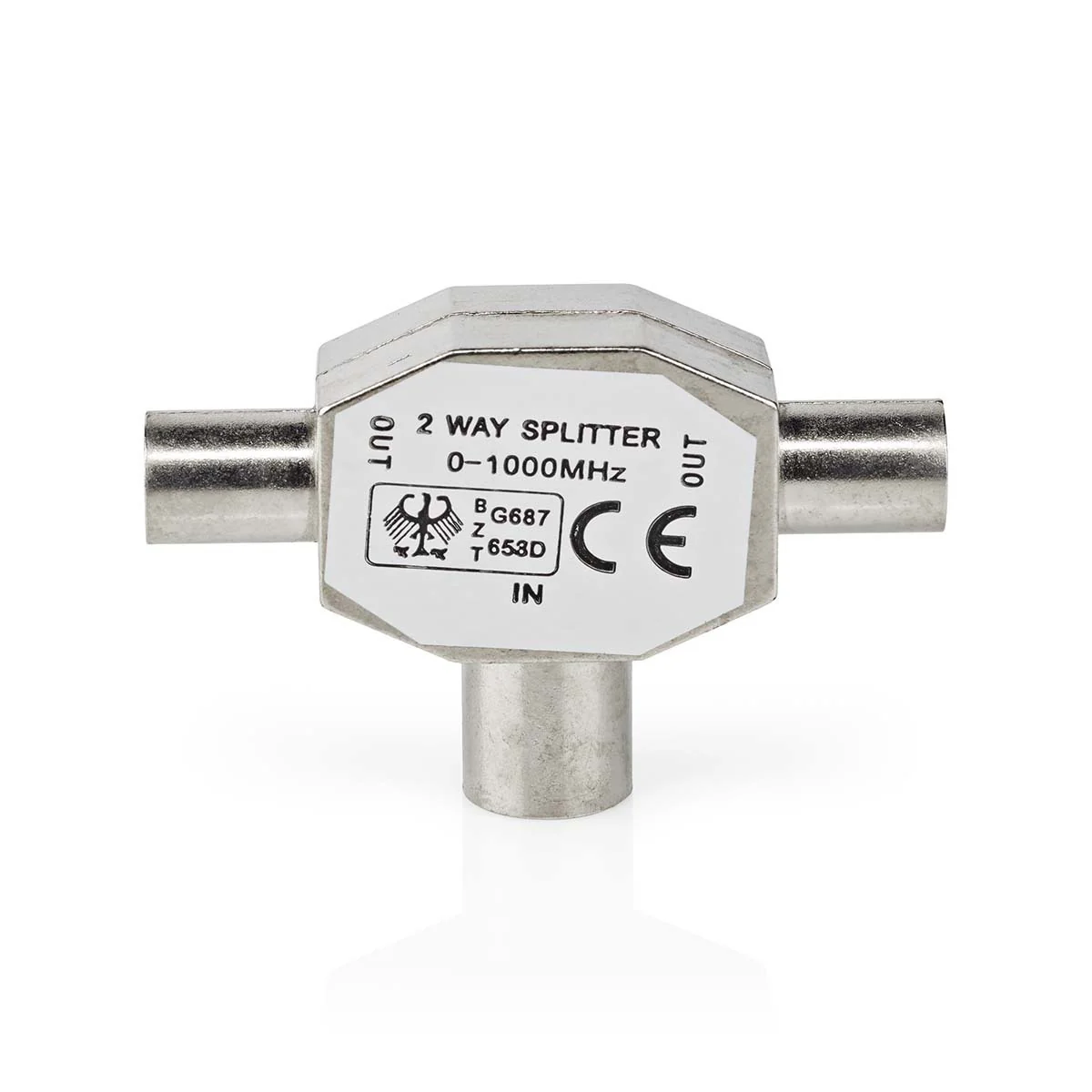 Nedis Coax Splitter 2x coax male naar IEC (Coax) Female - Image 2