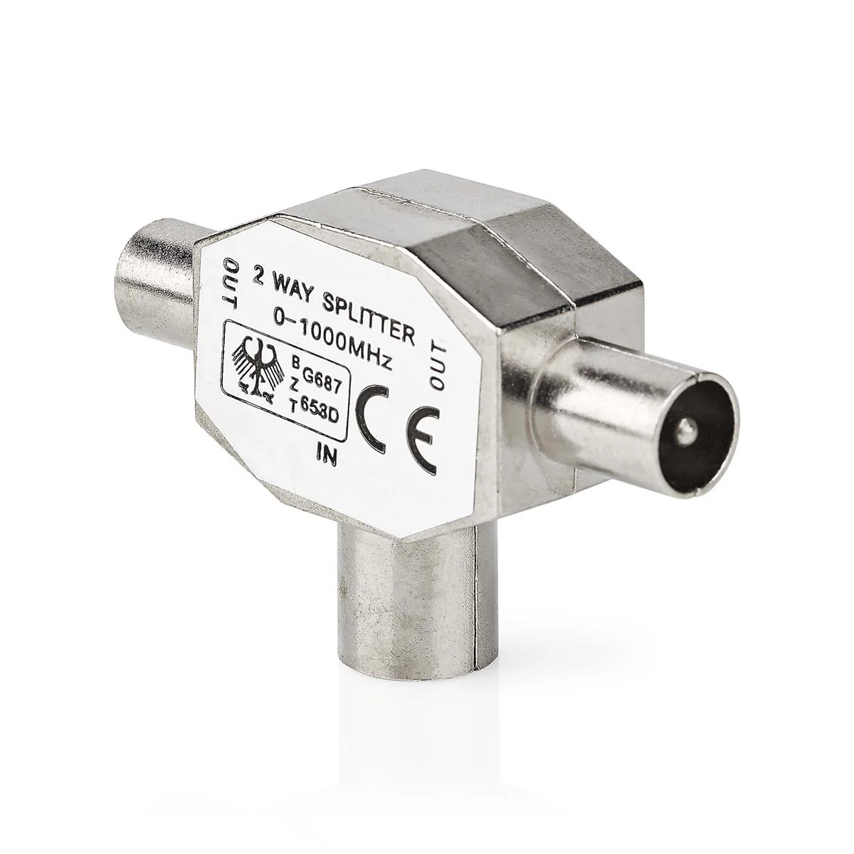 Nedis Coax Splitter 2x coax male naar IEC (Coax) Female - Image 3