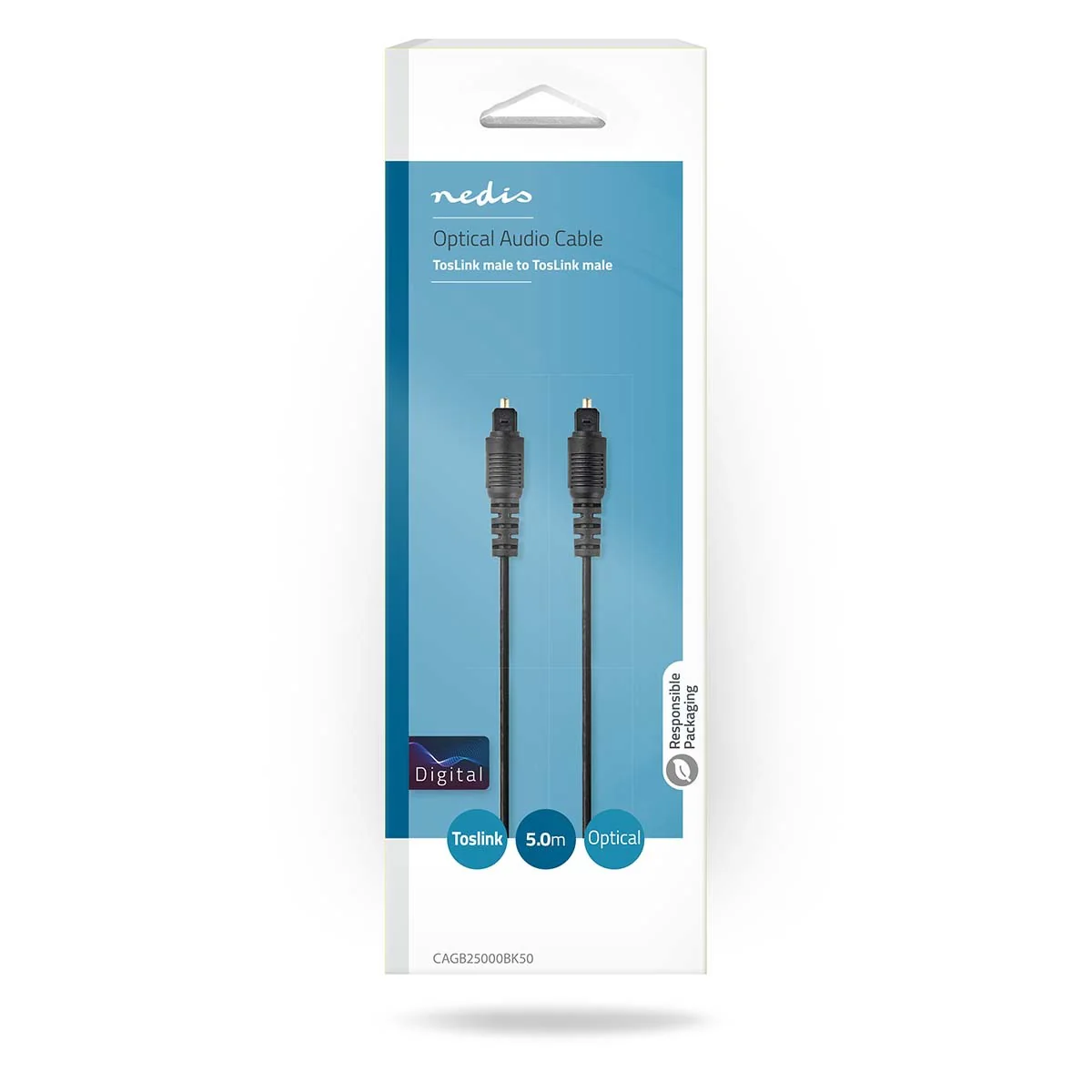 Nedis Optische audio kabel TosLink Male naar Toslink Male - Image 3