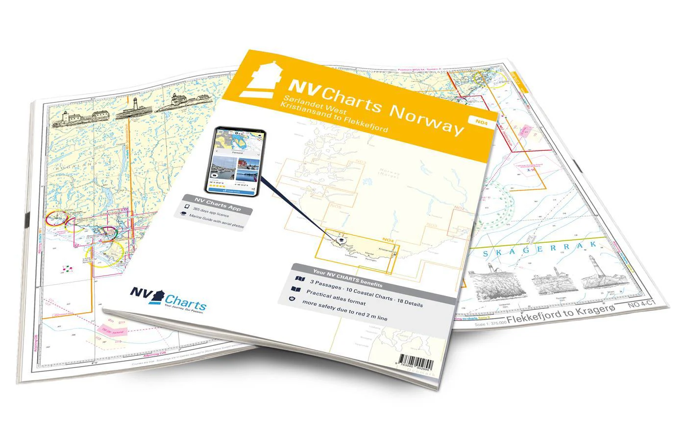 NV Atlas Noorwegen NO4 Sørlandet Vest - Flekkefjord til Kristiansand - Image 2
