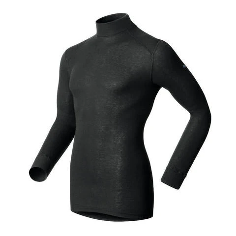 Odlo Originals Warm Col Thermoshirt Lange Mouwen Heren - Zwart