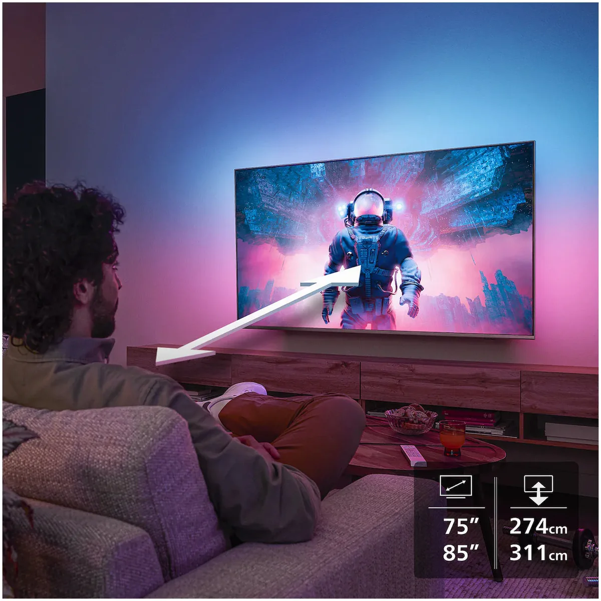 Philips 65PUS8500/12 Qled Smart Televisie met Ambilight - Image 8