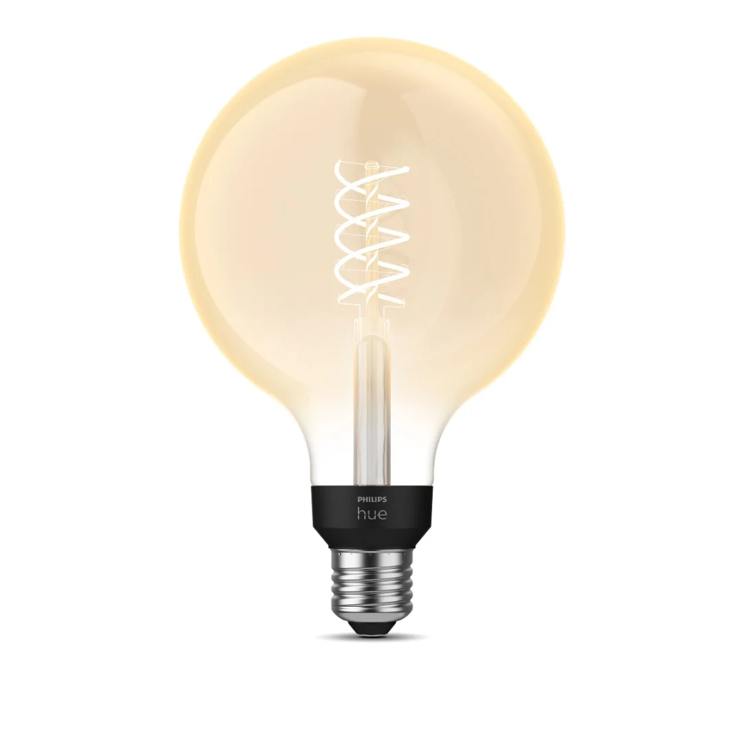 Philips HueW 7.2W Fil G125 E27EU smart lichtbron in design vintage kooldraad lamp - Image 3
