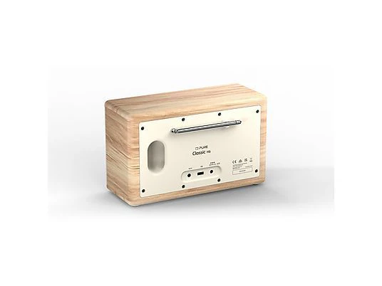 Pure Classic H6 wit met eiken tafel radio - Image 3