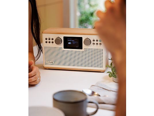 Pure Classic H6 wit met eiken tafel radio - Image 6